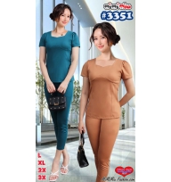 Set Bộ Nữ Chất Thun Lụa Cao Cấp_B3351 SIZE L 