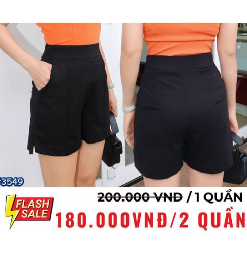 Quần Short Nữ Linen lưng thun Chất Lượng Cao - B3549 - Thời Trang Hàn Quốc (mua 1 tặng 1) (