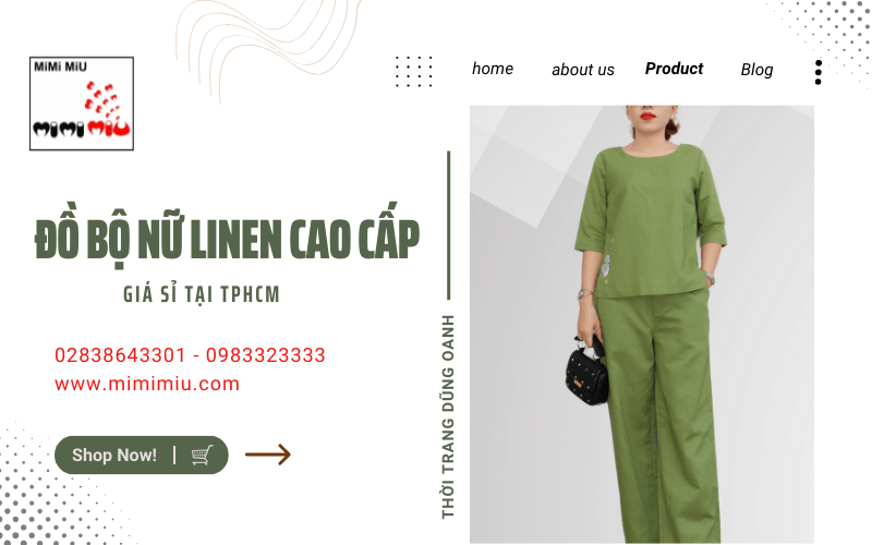 Đồ bộ nữ linen 