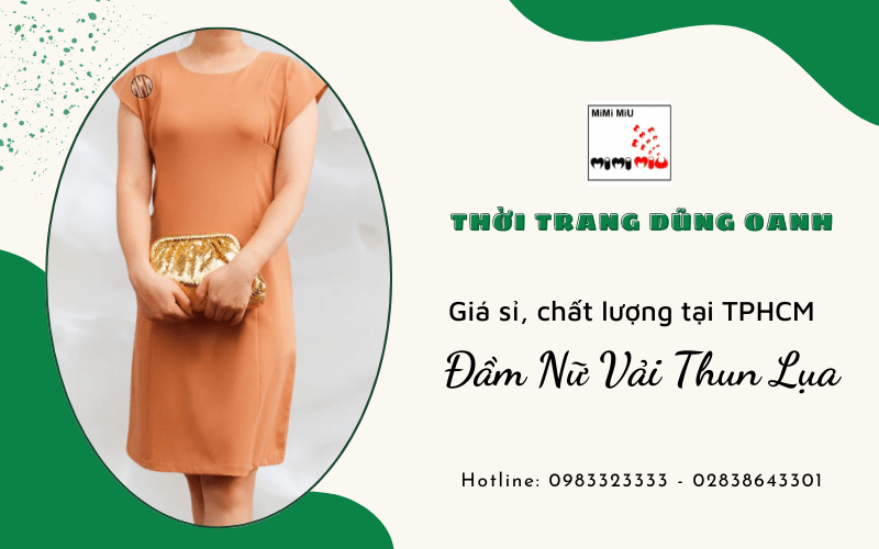 đầm nữ vải thun lụa