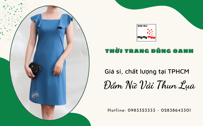 đầm nữ vải thun lụa